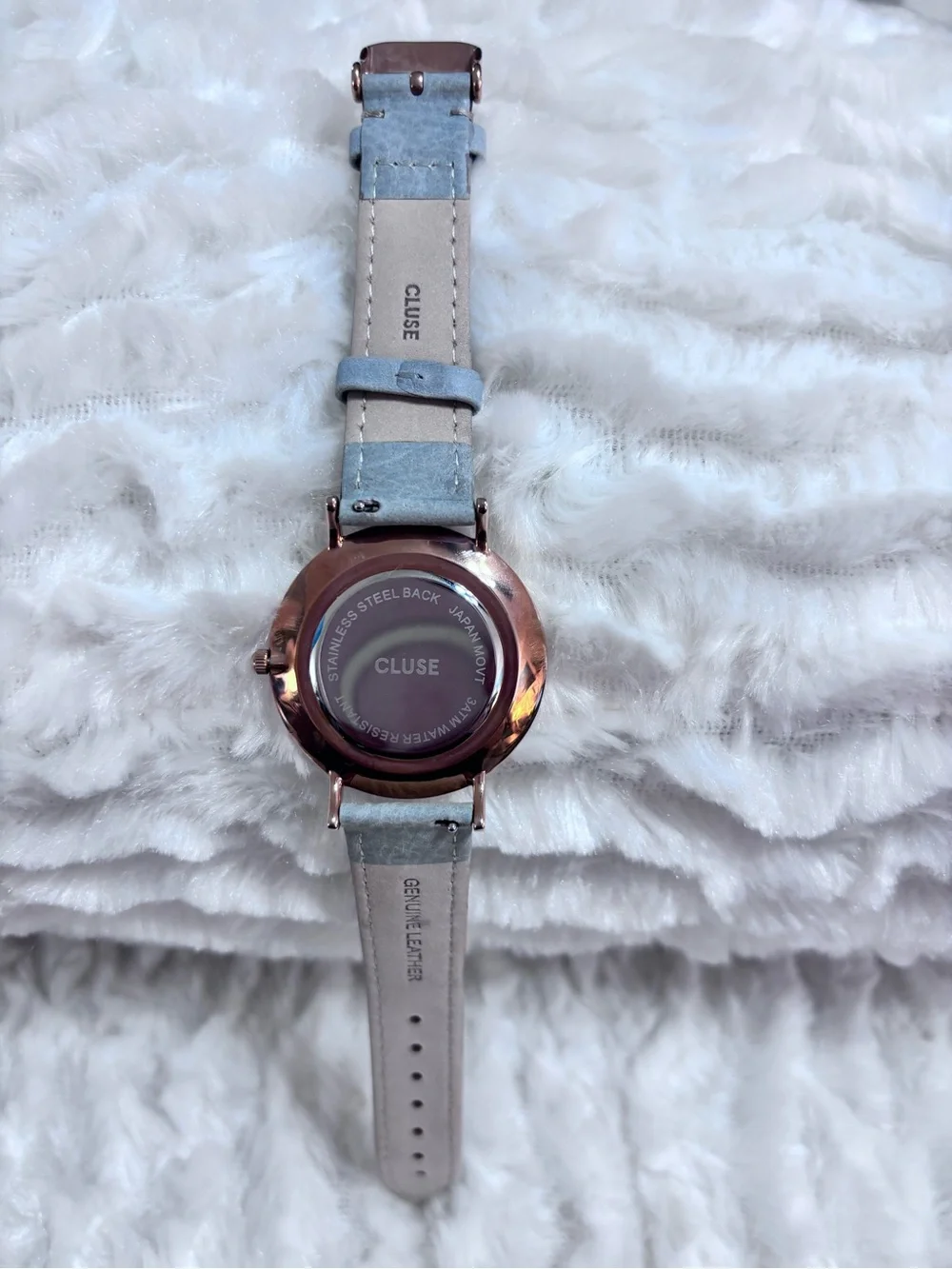 CLUSE La Bohème Rose Gold Gray Leather Watch CL18015 Unworn